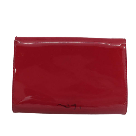 LOUIS VUITTON Pochette Louise EW Tasche Lackleder Rose Andian M94270 LV Auth bs21225V