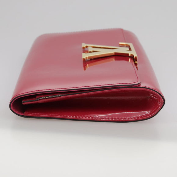 LOUIS VUITTON Pochette Louise EW Tasche Lackleder Rose Andian M94270 LV Auth bs21225V