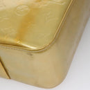 LOUIS VUITTON Monogram Vernis Columbus Tote Bag Gris M91028 LV Auth bs21249-9