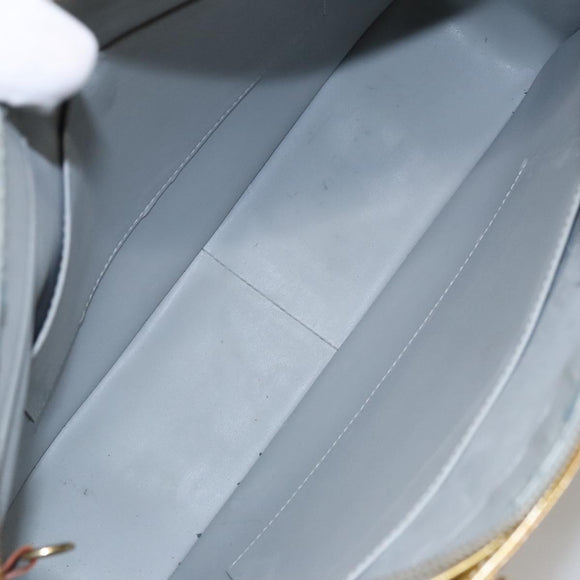 LOUIS VUITTON Monogram Vernis Columbus Tote Bag Gris M91028 LV Auth bs21249