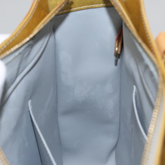 LOUIS VUITTON Monogram Vernis Columbus Tote Bag Gris M91028 LV Auth bs21249