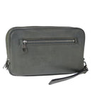 LOUIS VUITTON Taiga Neopavel Clutch Bag Gray Gracie M32684 LV Auth bs21264-1