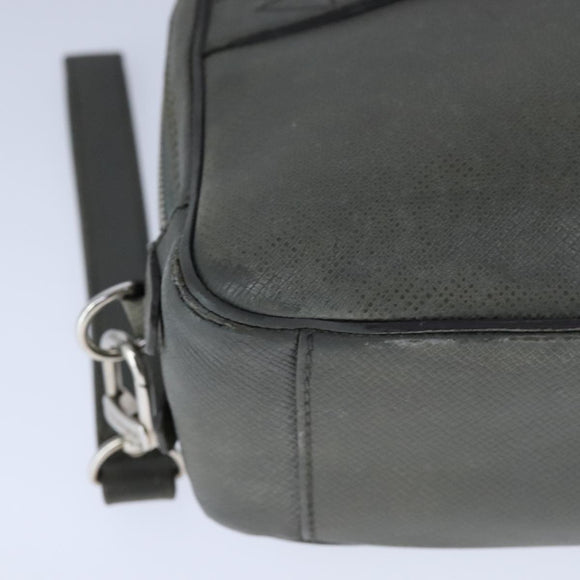 LOUIS VUITTON Taiga Neopavel Clutch Bag Gray Gracie M32684 LV Auth bs21264