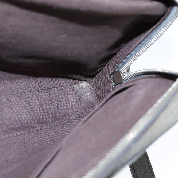 LOUIS VUITTON Taiga Neopavel Clutch Bag Gray Gracie M32684 LV Auth bs21264