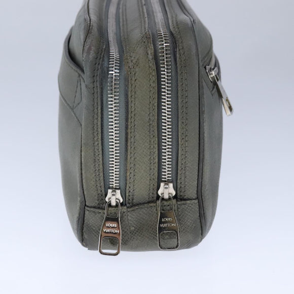 LOUIS VUITTON Taiga Neopavel Clutch Bag Gray Gracie M32684 LV Auth bs21264