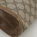 GUCCI GG Supreme Web Sherry Line Clutch Bag PVC Beige Red 89 01 032 Auth bs21276-10