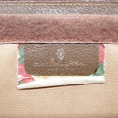 GUCCI GG Supreme Web Sherry Line Clutch Bag PVC Beige Red 89 01 032 Auth bs21276-13