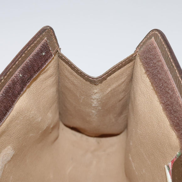 GUCCI GG Supreme Web Sherry Line Clutch Bag PVC Beige Red 89 01 032 Auth bs21276