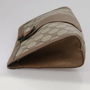 GUCCI GG Supreme Web Sherry Line Clutch Bag PVC Beige Red 89 01 032 Auth bs21276-4