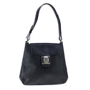 Salvatore Ferragamo Shoulder Bag Patent leather Black Auth bs21286-1