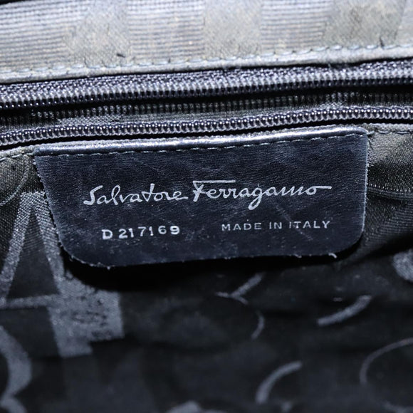Salvatore Ferragamo Shoulder Bag Patent leather Black Auth bs21286