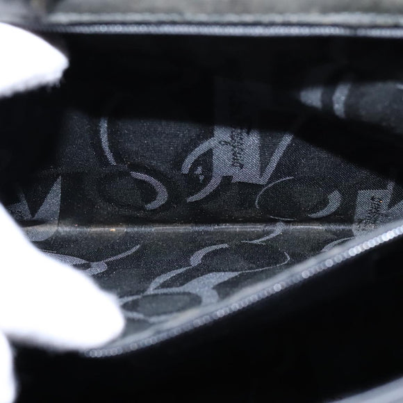 Salvatore Ferragamo Shoulder Bag Patent leather Black Auth bs21286