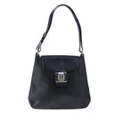 Salvatore Ferragamo Shoulder Bag Patent leather Black Auth bs21286-13