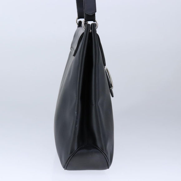 Salvatore Ferragamo Shoulder Bag Patent leather Black Auth bs21286