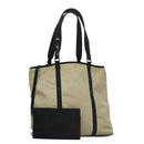 PRADA Tote Bag Nylon Beige Auth bs21295-1