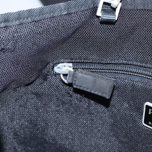 PRADA Tote Bag Nylon Beige Auth bs21295