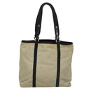 PRADA Tote Bag Nylon Beige Auth bs21295-2