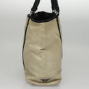 PRADA Tote Bag Nylon Beige Auth bs21295-4