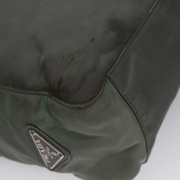 PRADA Tote Bag Nylon Gray Auth bs21296