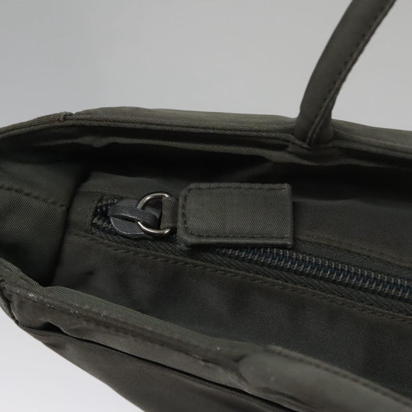 PRADA Tote Bag Nylon Gray Auth bs21296