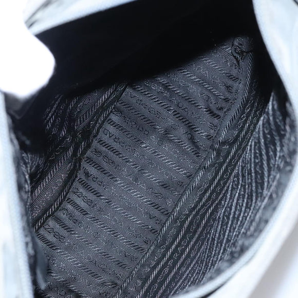 PRADA Tote Bag Nylon Gray Auth bs21296