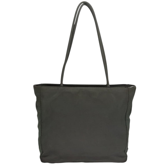 PRADA Tote Bag Nylon Gray Auth bs21296