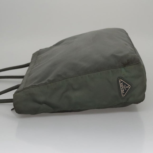 PRADA Tote Bag Nylon Gray Auth bs21296