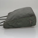 PRADA Tote Bag Nylon Gray Auth bs21296-4