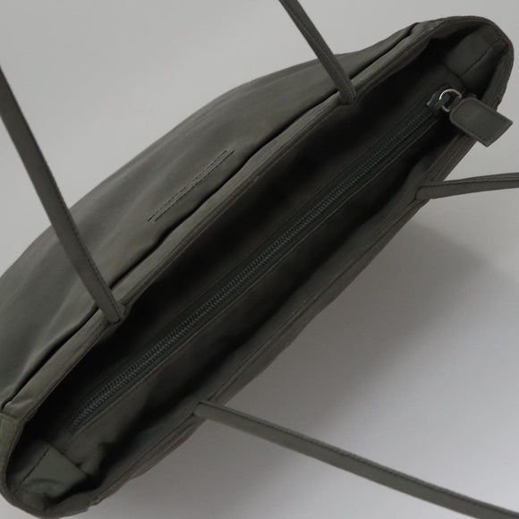 PRADA Tote Bag Nylon Gray Auth bs21296