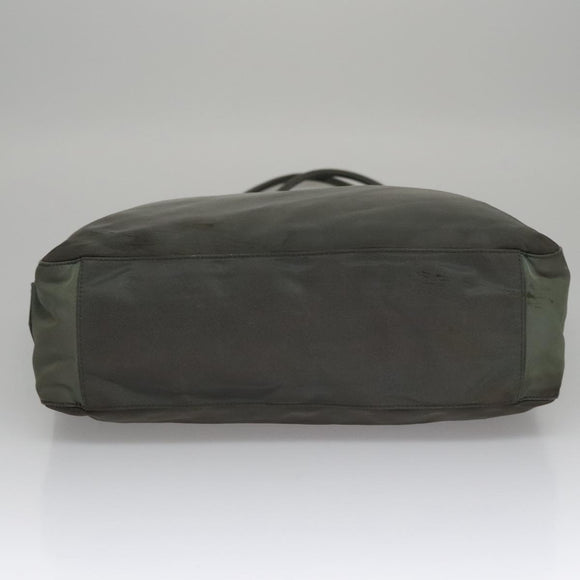 PRADA Tote Bag Nylon Gray Auth bs21296