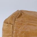 Chloe Etel Hand Bag Leather 2way Brown Gold Auth bs21307-10