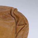 Chloe Etel Hand Bag Leather 2way Brown Gold Auth bs21307-11