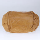 Chloe Etel Hand Bag Leather 2way Brown Gold Auth bs21307-9