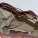 ETRO Paisley Backpack Nylon Brown Gold Auth bs21317-22