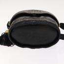 CHANEL Matelasse Shoulder Bag Lamb Skin Gold Black CC Auth bs21318-10