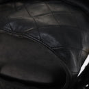 CHANEL Matelasse Shoulder Bag Lamb Skin Gold Black CC Auth bs21318-13