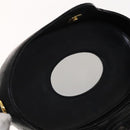 CHANEL Matelasse Shoulder Bag Lamb Skin Gold Black CC Auth bs21318-17