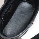 CHANEL Matelasse Shoulder Bag Lamb Skin Gold Black CC Auth bs21318-19