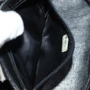 CHANEL Matelasse Shoulder Bag Lamb Skin Gold Black CC Auth bs21318-22