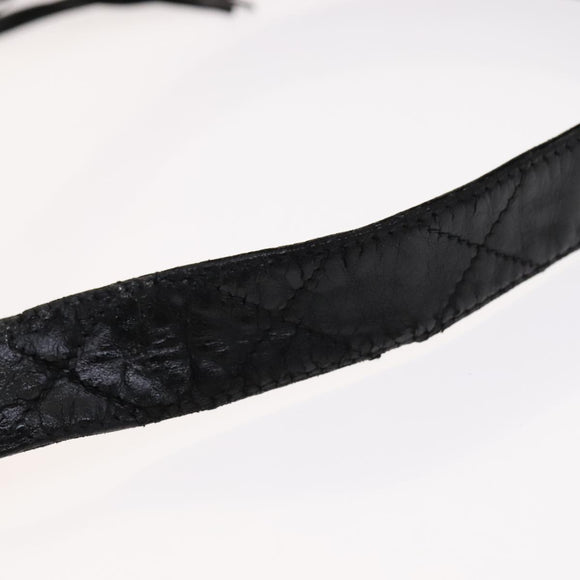 CHANEL Matelasse Shoulder Bag Lamb Skin Gold Black CC Auth bs21318