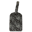 Berluti Calligraphy Name Tag Leather Brown Auth bs21332-2