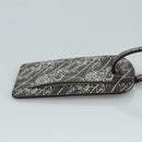 Berluti Calligraphy Name Tag Leather Brown Auth bs21332-4