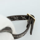 Berluti Calligraphy Name Tag Leather Brown Auth bs21332-7