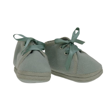 HERMES Baby Shoes Wool Light Blue Auth bs21342