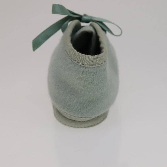 HERMES Baby Shoes Wool Light Blue Auth bs21342