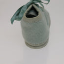 HERMES Baby Shoes Wool Light Blue Auth bs21342-3