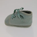 HERMES Baby Shoes Wool Light Blue Auth bs21342-4