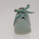 HERMES Baby Shoes Wool Light Blue Auth bs21342-9