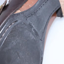 LOUIS VUITTON Driving Shoes Leather 6 1/2 Dark Brown LV Auth bs21343-18