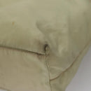 PRADA Hand Bag Nylon Beige Auth bs21346-9
